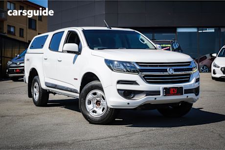 White 2018 Holden Colorado Ute Tray LS 4X4