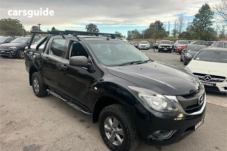 Black 2017 Mazda BT-50 Dual Cab Utility Xt (4X4)