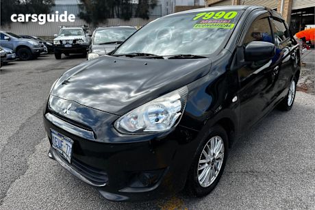 Black 2015 Mitsubishi Mirage Hatchback Es