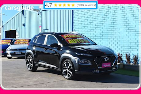 Black 2017 Hyundai Kona SUV HIGHLANDER 4X4