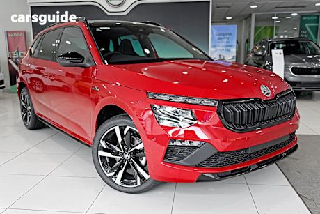 Red 2025 Skoda Kamiq Wagon Monte Carlo 110Tsi