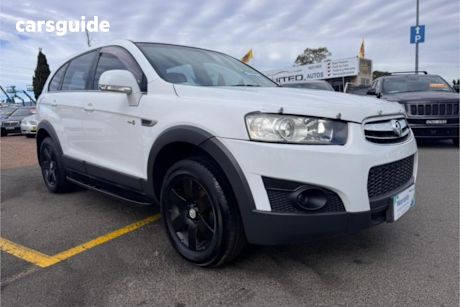 White 2012 Holden Captiva SUV 7 SX F