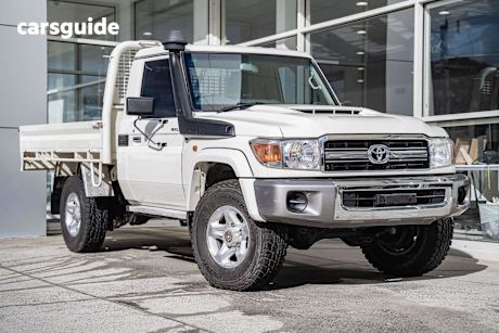 White 2021 Toyota Landcruiser Ute Tray GXL 4X4