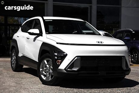 White 2025 Hyundai Kona SUV F