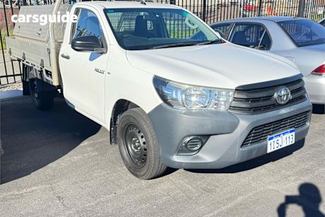 White 2016 Toyota Hilux Ute Tray WORKMATE R