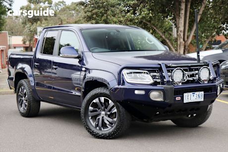 Blue 2022 Volkswagen Amarok Ute Tray TDI580 HIGHLINE 4X4
