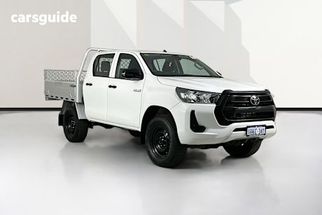 White 2021 Toyota Hilux Double Cab Pick Up Workmate Hi-Rider