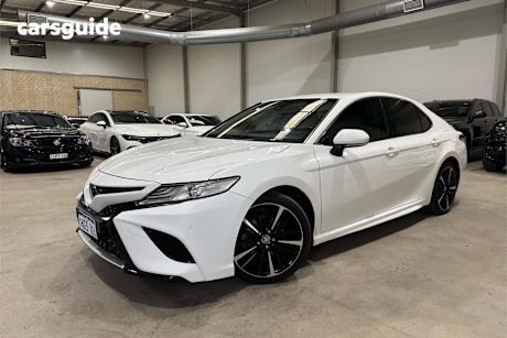 White 2021 Toyota Camry Sedan SX