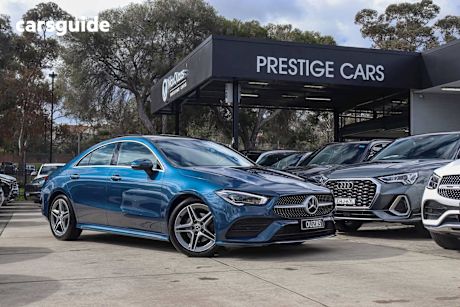 Blue 2022 Mercedes-Benz CLA-Class Coupe CLA200 F