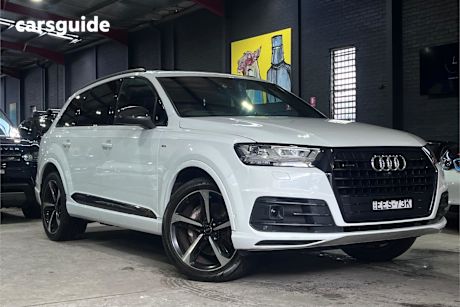 White 2019 Audi Q7 SUV 50 TDI S LINE 4WD