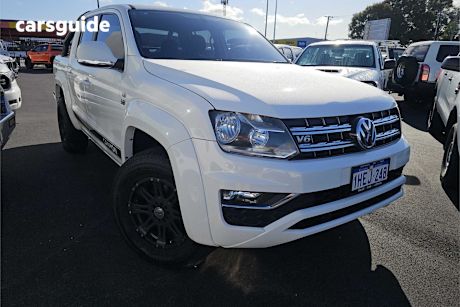 White 2018 Volkswagen Amarok Ute Tray TDI550 SPORTLINE 4X4