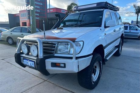White 2003 Toyota Landcruiser Wagon Gxl (4X4)
