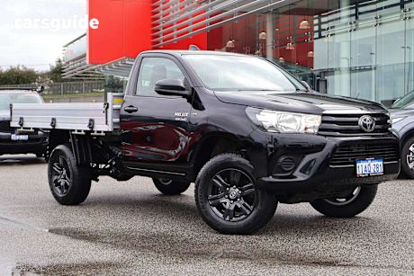 Black 2023 Toyota Hilux Ute Tray SR 4X4