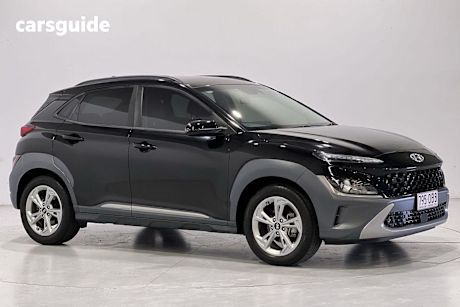 Black 2022 Hyundai Kona SUV ELITE F