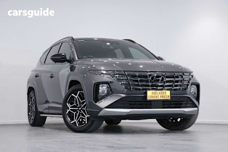Grey 2022 Hyundai Tucson SUV HIGHLANDER F