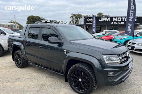 Grey 2020 Volkswagen Amarok Dual Cab Utility Tdi550 Highline Black 4Motion