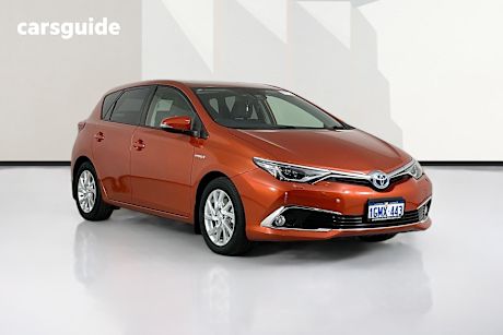 Orange 2018 Toyota Corolla Hatchback Hybrid