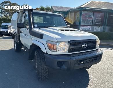 White 2018 Toyota Landcruiser Ute Tray WORKMATE 4X4