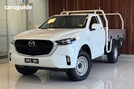 White 2024 Mazda BT-50 Cab Chassis Xs (4X2)