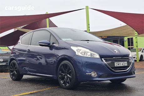 Blue 2012 Peugeot 208 Hatchback Allure Sport