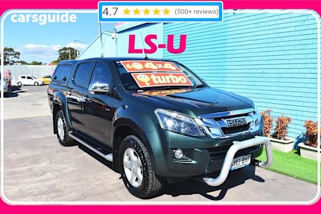 Green 2014 Isuzu D-MAX Crew Cab Utility Ls-U Hi-Ride (4X4)