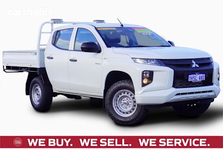 White 2022 Mitsubishi Triton Ute Tray GLX 4X4