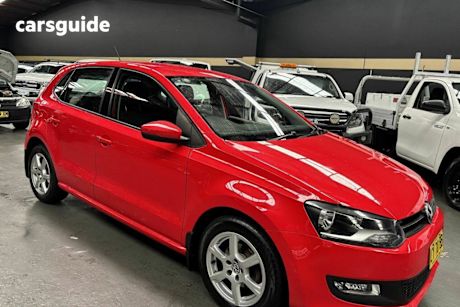 Red 2010 Volkswagen Polo Hatchback 77 Tsi Comfortline