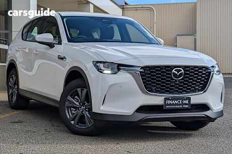 White 2025 Mazda CX-60 SUV G40E PURE 4X4
