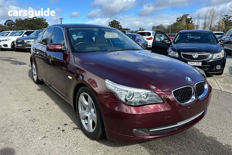 Red 2008 BMW 5 Sedan 520D R