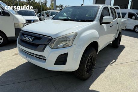 White 2019 Isuzu D-MAX Crew Cab Chassis Sx (4X4)