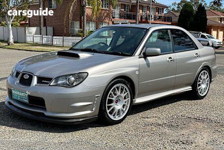 Silver 2005 Subaru Impreza Sedan Wrx Sti