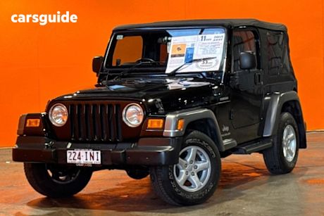 Black 2004 Jeep Wrangler Sedan RENEGADE 4X4