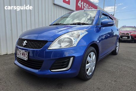 Blue 2015 Suzuki Swift Hatchback Gl