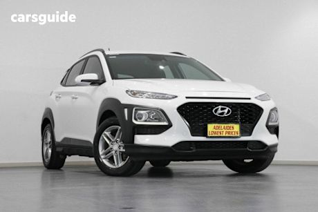White 2019 Hyundai Kona SUV ACTIVE 4X4