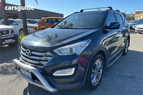 Blue 2013 Hyundai Santa FE Wagon Highlander Crdi (4X4)