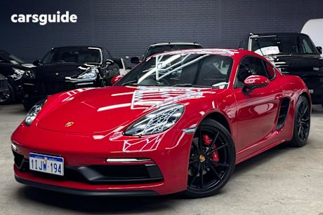 Red 2018 Porsche 718 Coupe CAYMAN GTS