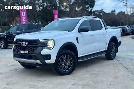 White 2022 Ford Ranger Ute Tray WILDTRAK 4X4