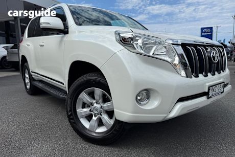 White 2014 Toyota Landcruiser Prado SUV ALTITUDE 4X4
