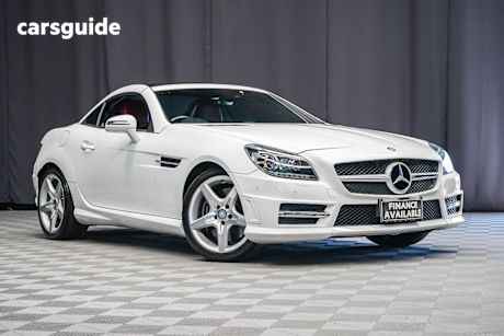 White 2015 Mercedes-Benz SLK250 Convertible