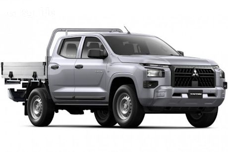 Silver 2025 Mitsubishi Triton Double Cab Chassis Glx (4X4)