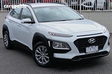 White 2019 Hyundai Kona SUV GO F