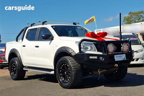 White 2018 Nissan Navara Ute Tray SL 4X4