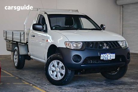 White 2009 Mitsubishi Triton Cab Chassis Gl