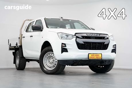 White 2021 Isuzu D-MAX Ute Tray SX 4X4
