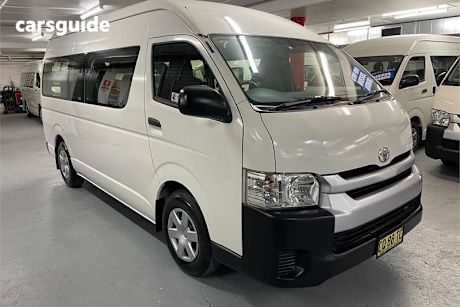 White 2018 Toyota HiAce Bus Commuter