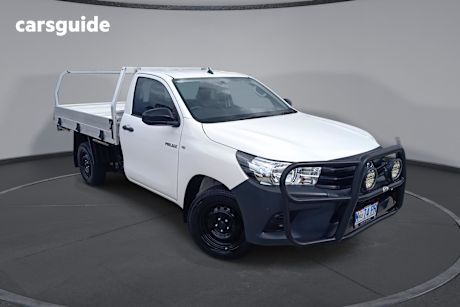 White 2018 Toyota Hilux Cab Chassis Workmate