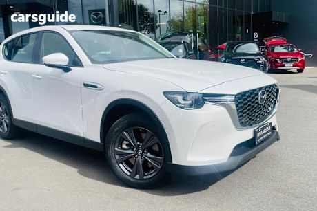 White 2024 Mazda CX-60 Wagon D50E Evolve Hybrid
