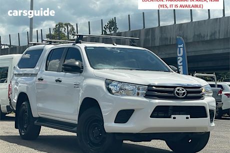White 2018 Toyota Hilux Ute Tray SR HI-RIDER R