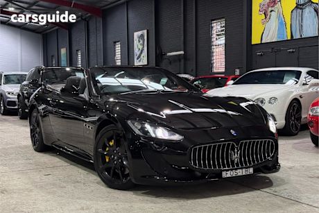 Black 2014 Maserati Grancabrio Sedan R