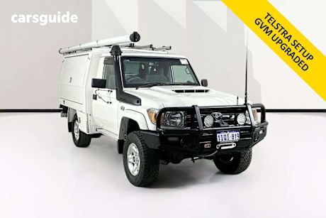 White 2021 Toyota Landcruiser Cab Chassis Gxl